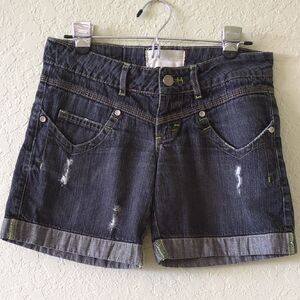 Trendy Dark Wash Jean Shorts for Women